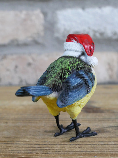 Winter Robin Ornament – Blue Hat — view 2