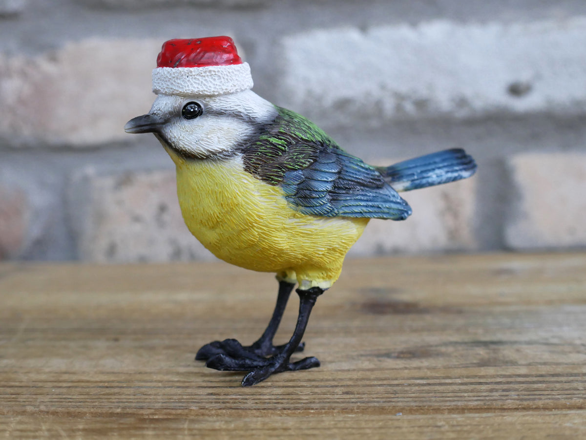 Winter Robin Ornament – Blue Hat — view 3
