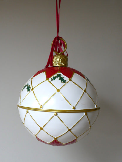 Oversized Red & Gold Christmas Globe – Small — view 2