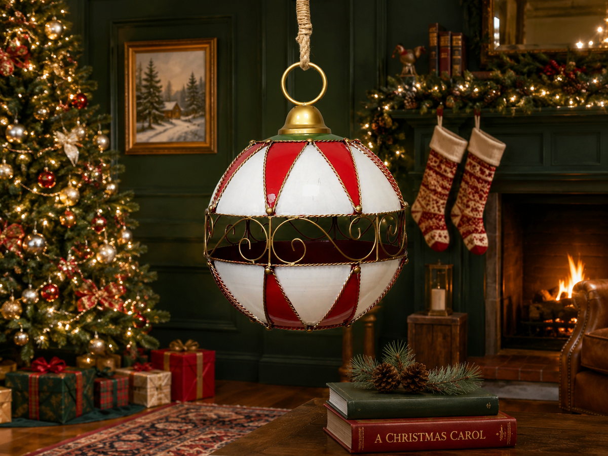 Heritage Hanging Christmas Globe – Large — view 4