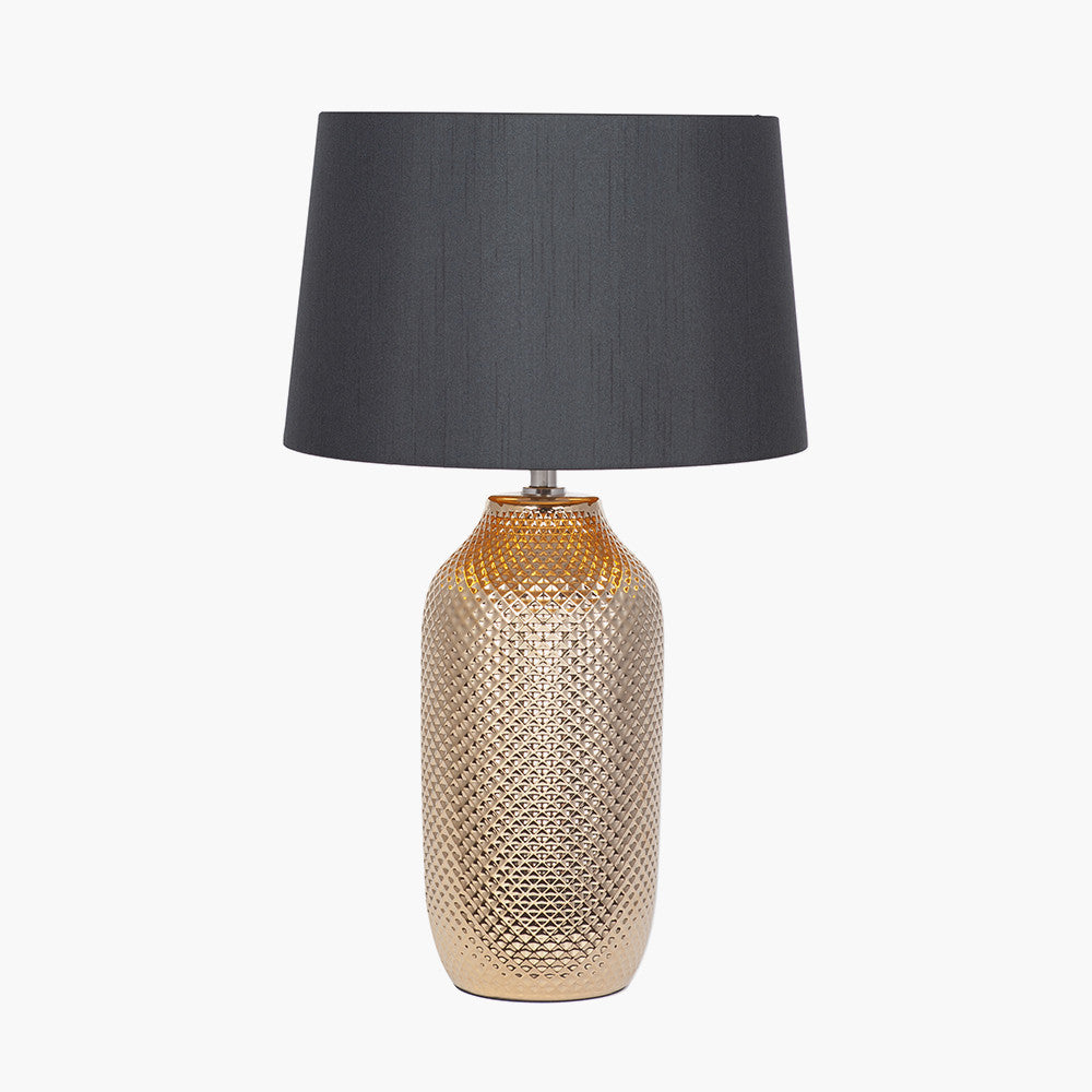 Nova Gold Textured Ceramic Table Lamp — view 1
