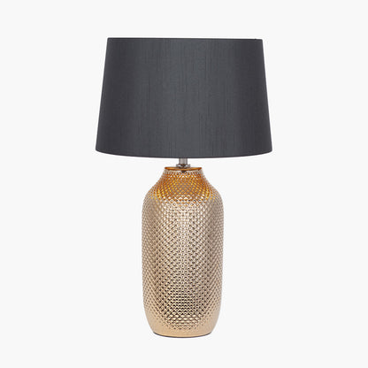 Nova Gold Textured Ceramic Table Lamp — view 1