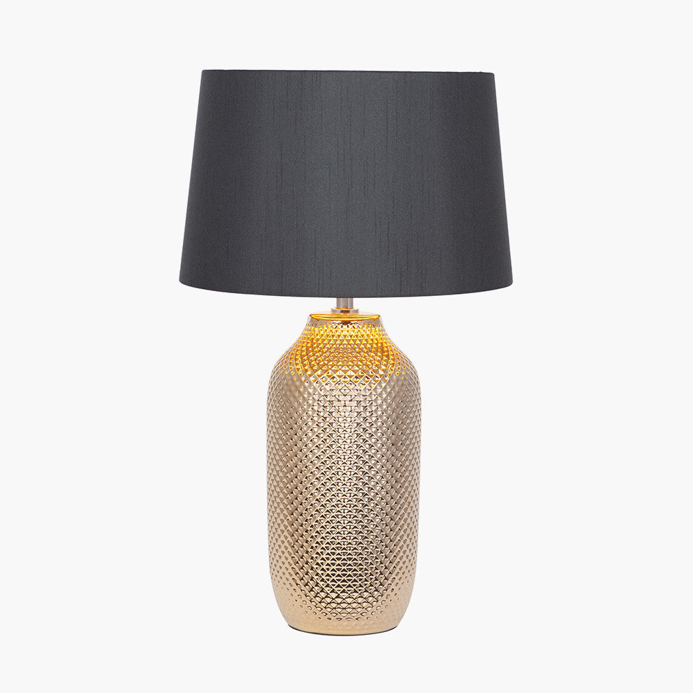 Nova Gold Textured Ceramic Table Lamp — view 2