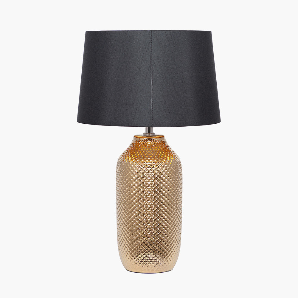 Nova Gold Textured Ceramic Table Lamp — view 3