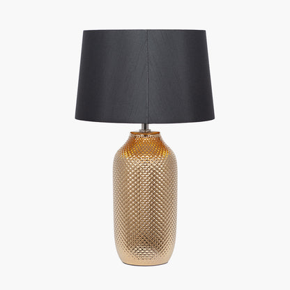 Nova Gold Textured Ceramic Table Lamp — view 3