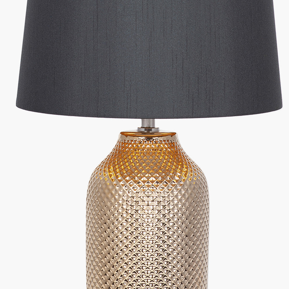 Nova Gold Textured Ceramic Table Lamp — view 4