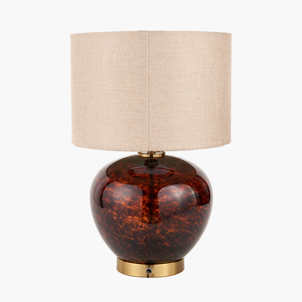 Lucien Tortoiseshell Glass Table Lamp — view 3