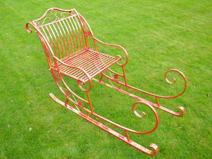 Giant Red Christmas Sleigh — view 1