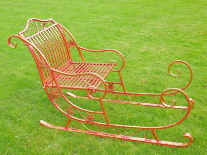 Giant Red Christmas Sleigh — view 2