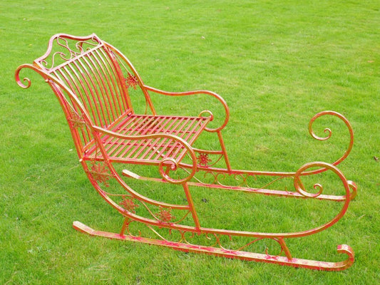 Giant Red Christmas Sleigh — view 2