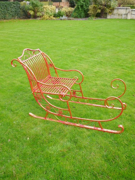 Giant Red Christmas Sleigh — view 3