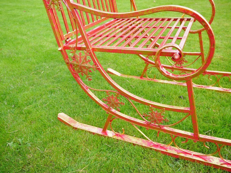 Giant Red Christmas Sleigh — view 4