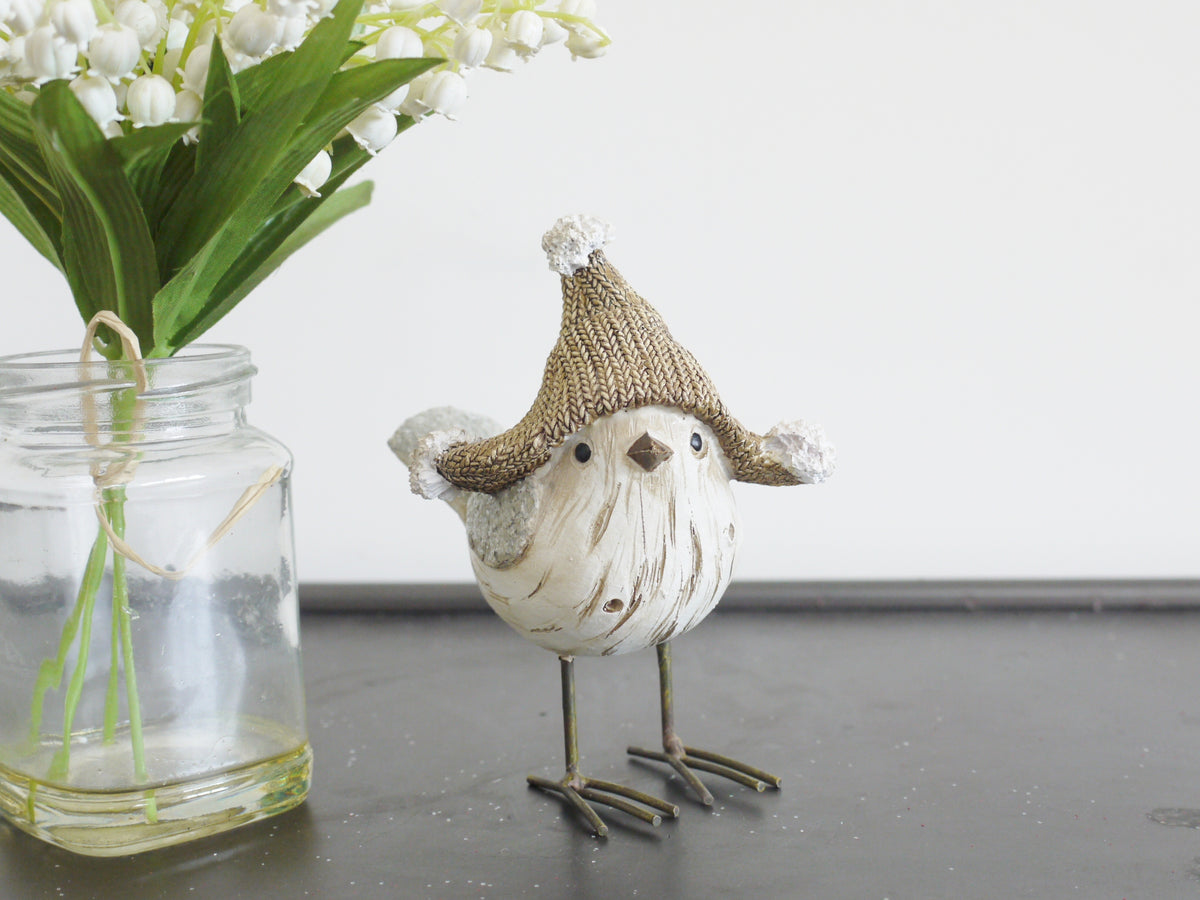 Winter Robin Ornament – Brown — view 1