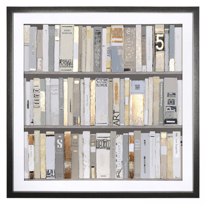 Curated Library Square Framed Art – 90cm – product view