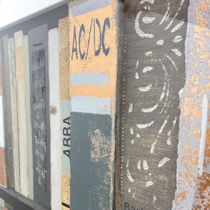 Curated Library Square Framed Art – 90cm – detail view