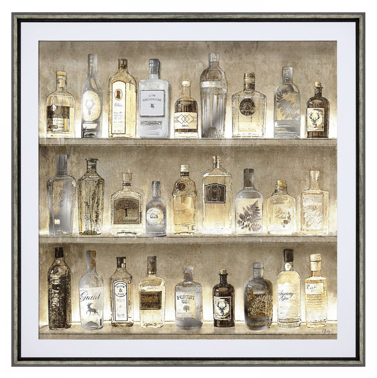 The Collector’s Drinks Cabinet Framed Art – 89cm – product view