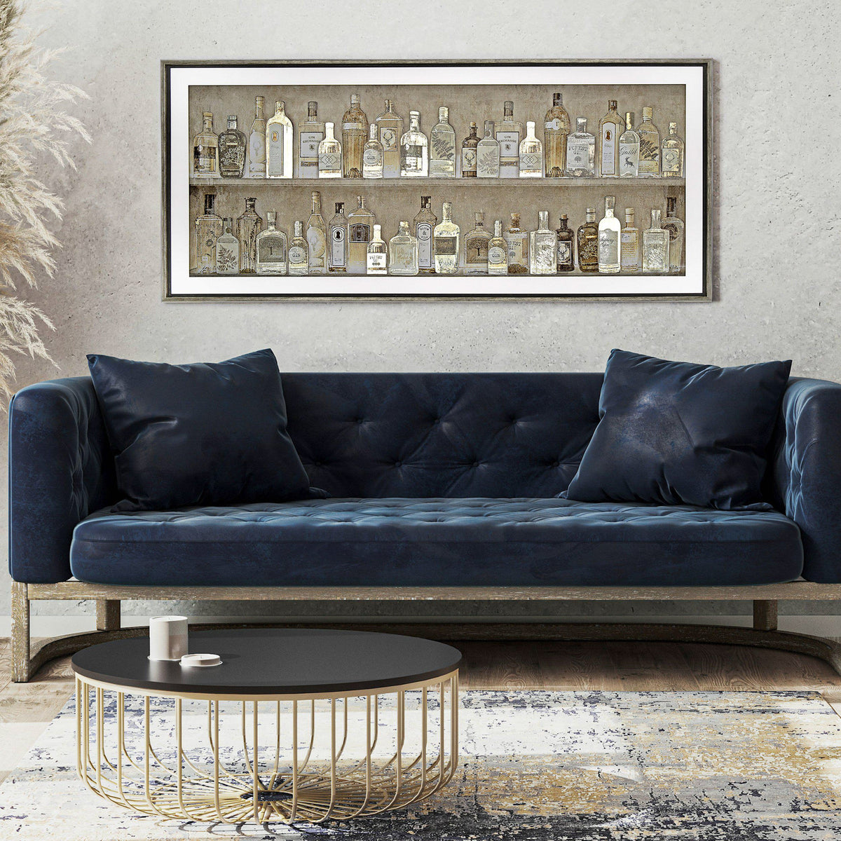The Spirits Cabinet Framed Art – 144cm – room setting