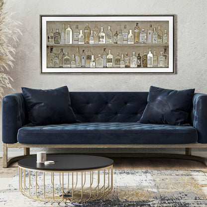 The Spirits Cabinet Framed Art – 144cm – room setting