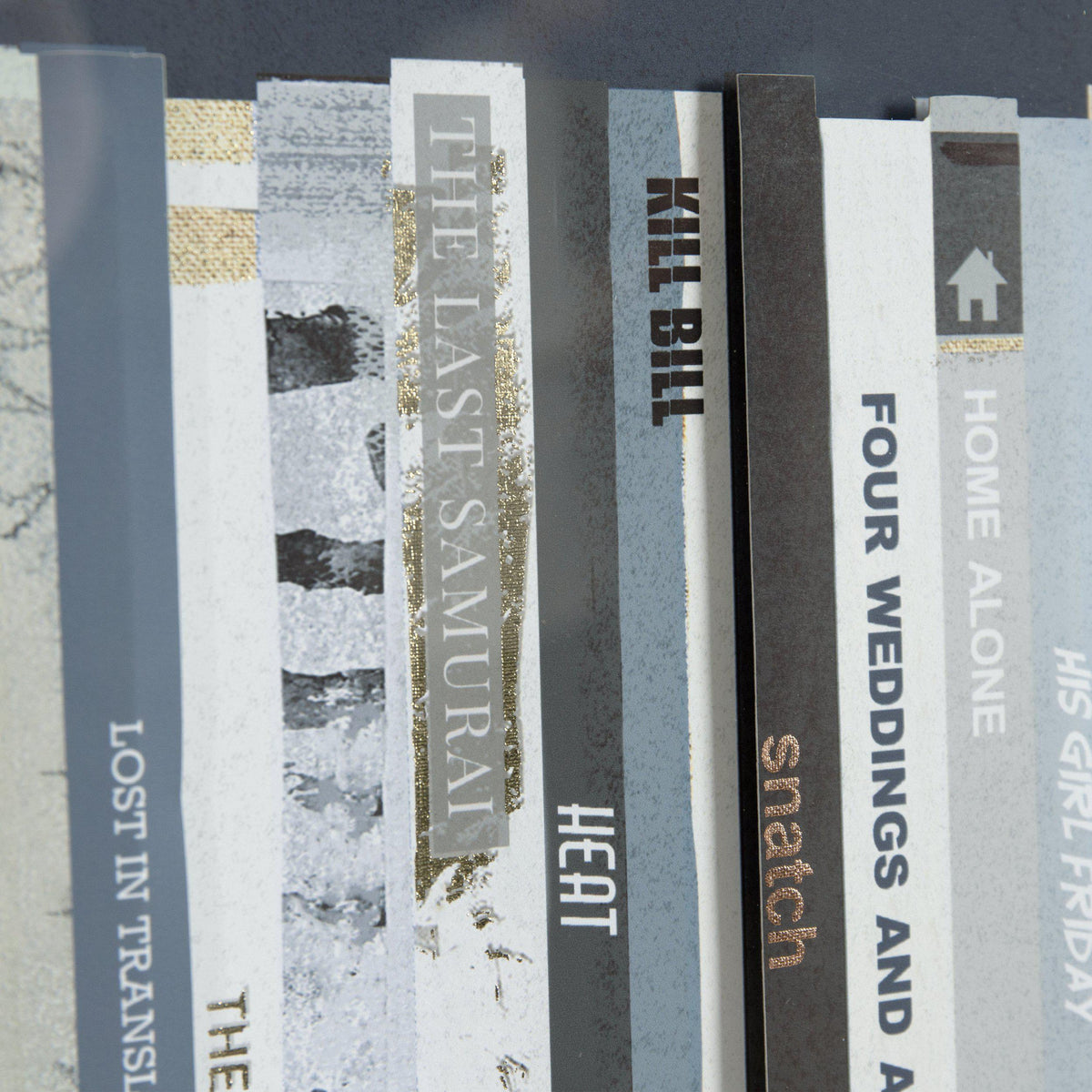 Monochrome Bookcase Framed Art – 102cm – additional view