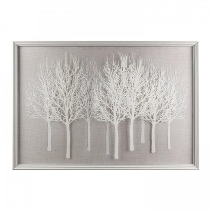 Silver Woodland Relief Framed Art – 111cm – product view