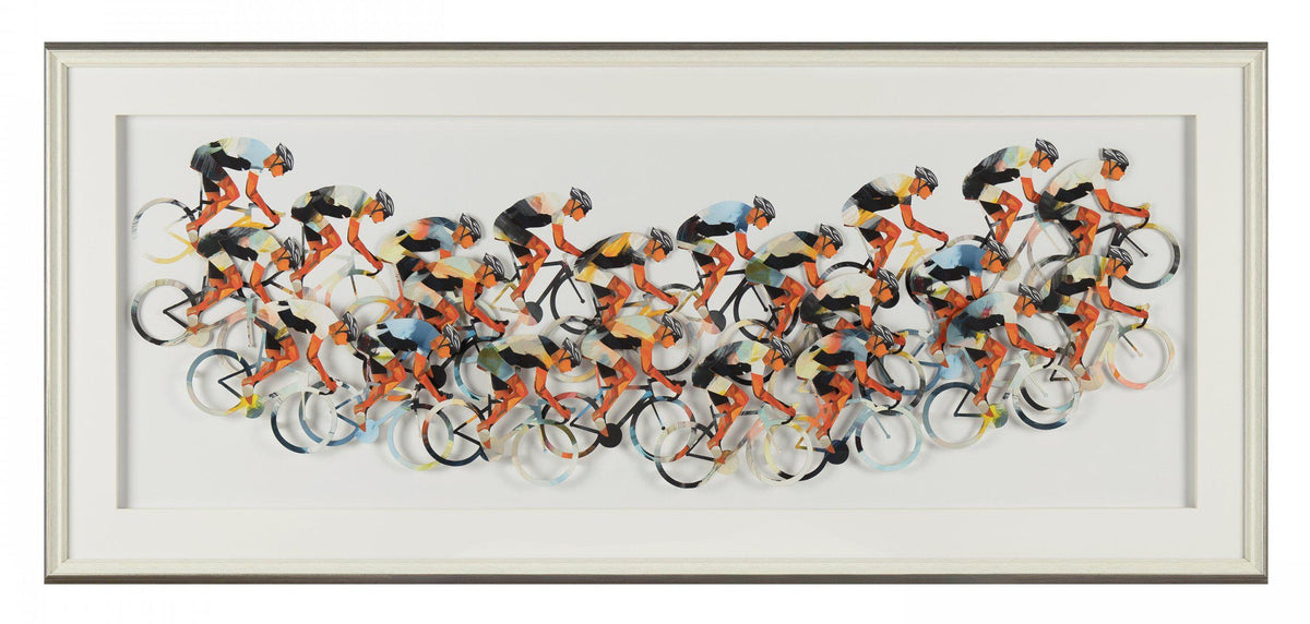Racing Peloton Panorama Framed Art – 136cm – product view