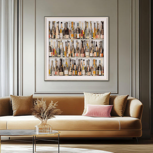 Cellar Selection Framed Art – 93cm – room setting