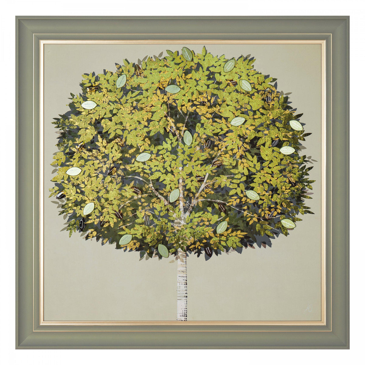 Verdant Tree Study Framed Canvas – 95cm – product view