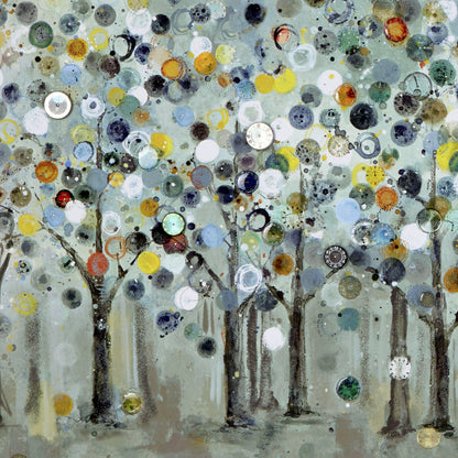 Dotted Woodland Panorama Framed Canvas – 167cm – additional view