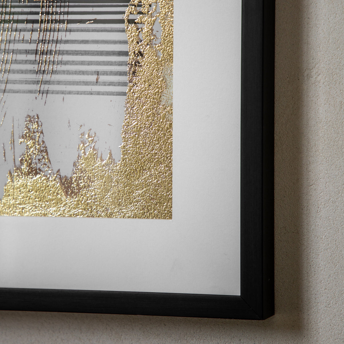 Interlocking Forms Framed Art Pair – detail view