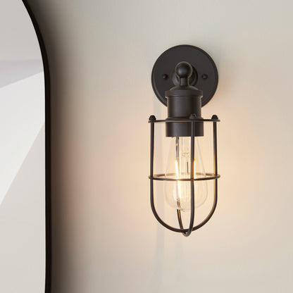 Exeter Bathroom Wall Light – Black – additional view