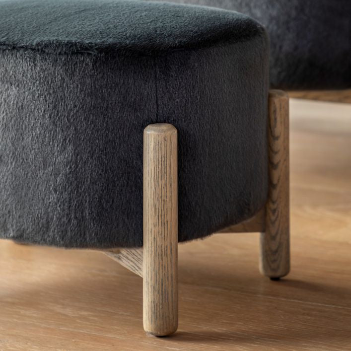 Tindon Footstool – Alaska Graphite – additional view 3