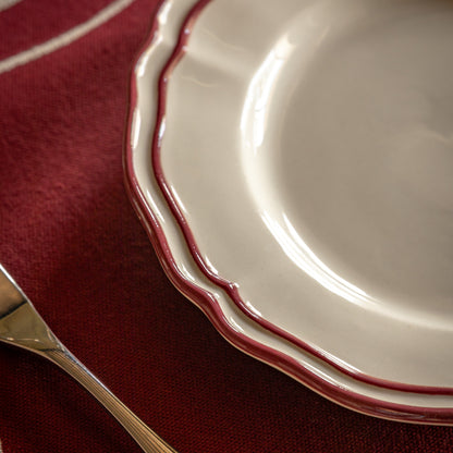 Heritage Red Scallop Side Plates – Set of 4 – product detail 1