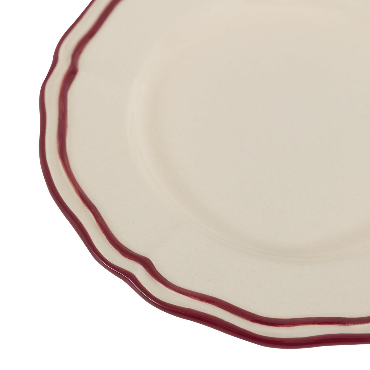 Heritage Red Scallop Side Plates – Set of 4 – product detail 3