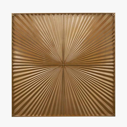 White and Gold Metal Sunburst Wall Art — view 3