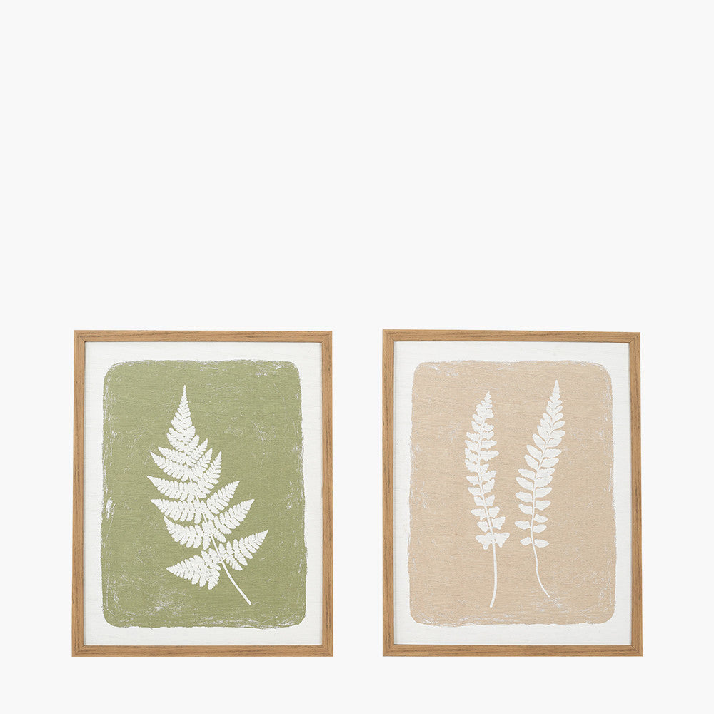 Set of Two Fern Canvas Wall Art — view 1