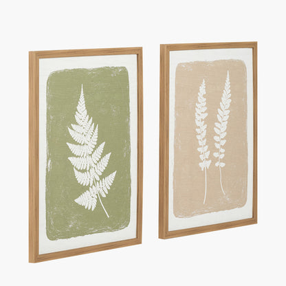 Set of Two Fern Canvas Wall Art — view 2