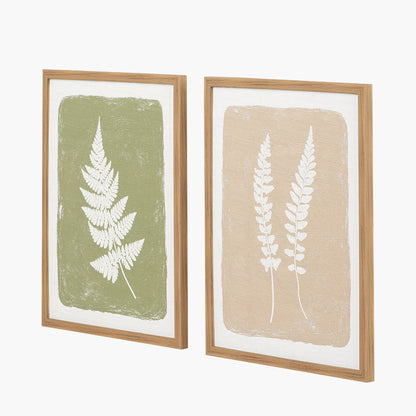 Set of Two Fern Canvas Wall Art — view 3
