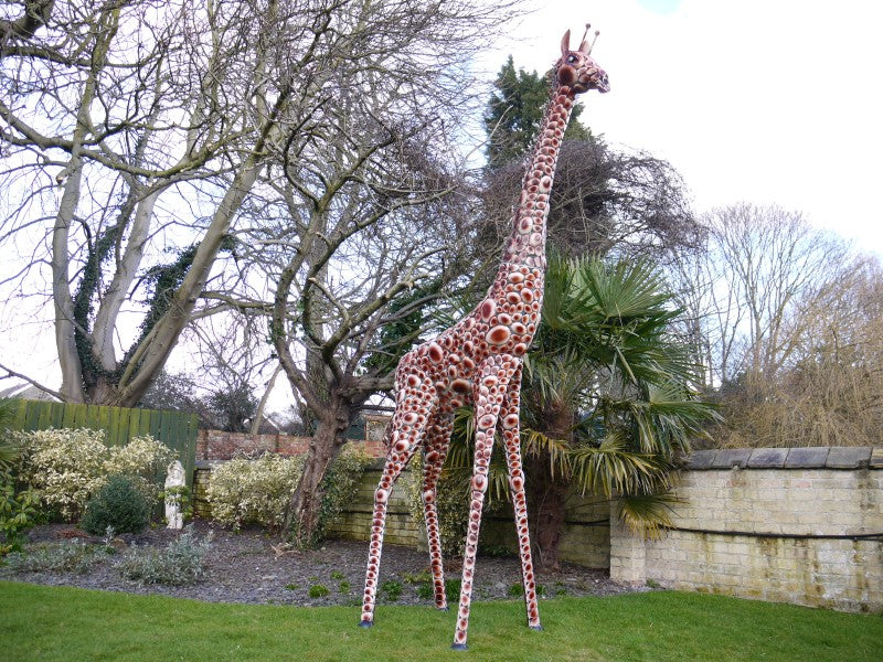 Large Giraffe Statue — view 1