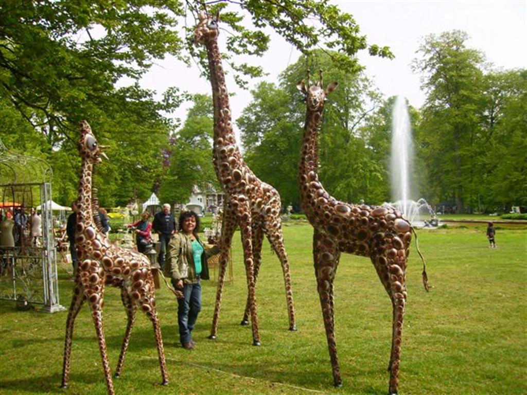 Large Giraffe Statue — view 2