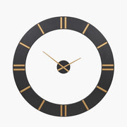 Black and Gold 2 Piece Open Wall Clock — view 1