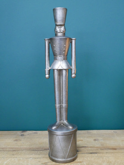 Silver Nutcracker Christmas Soldier — view 2