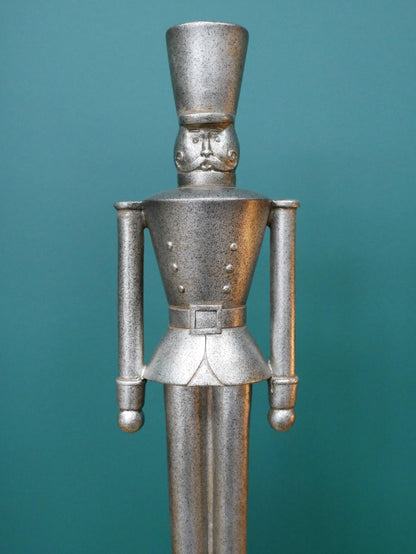 Silver Nutcracker Christmas Soldier — view 4