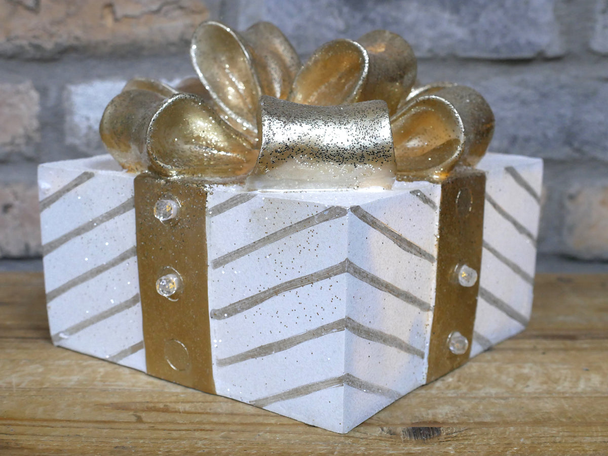 Champagne Christmas Present Decoration – Small — view 1
