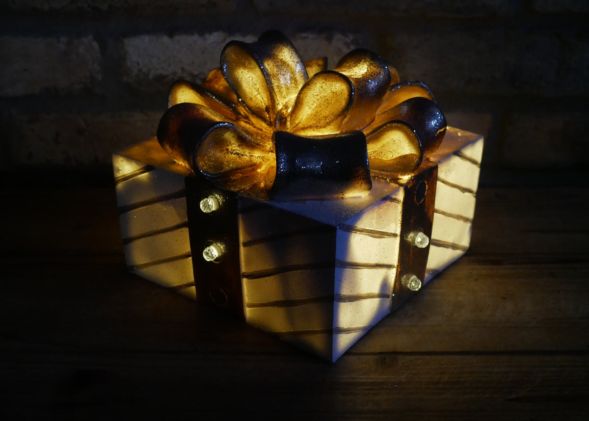 Champagne Christmas Present Decoration – Small — view 2