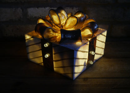 Champagne Christmas Present Decoration – Small — view 2