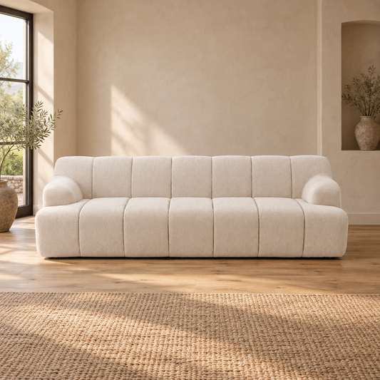 AI-styled Como Verona Ghost sofa visualisation — original room setting 1