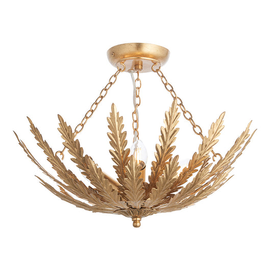 Delphine 3 Ceiling Light – Gold Leaf — view 1