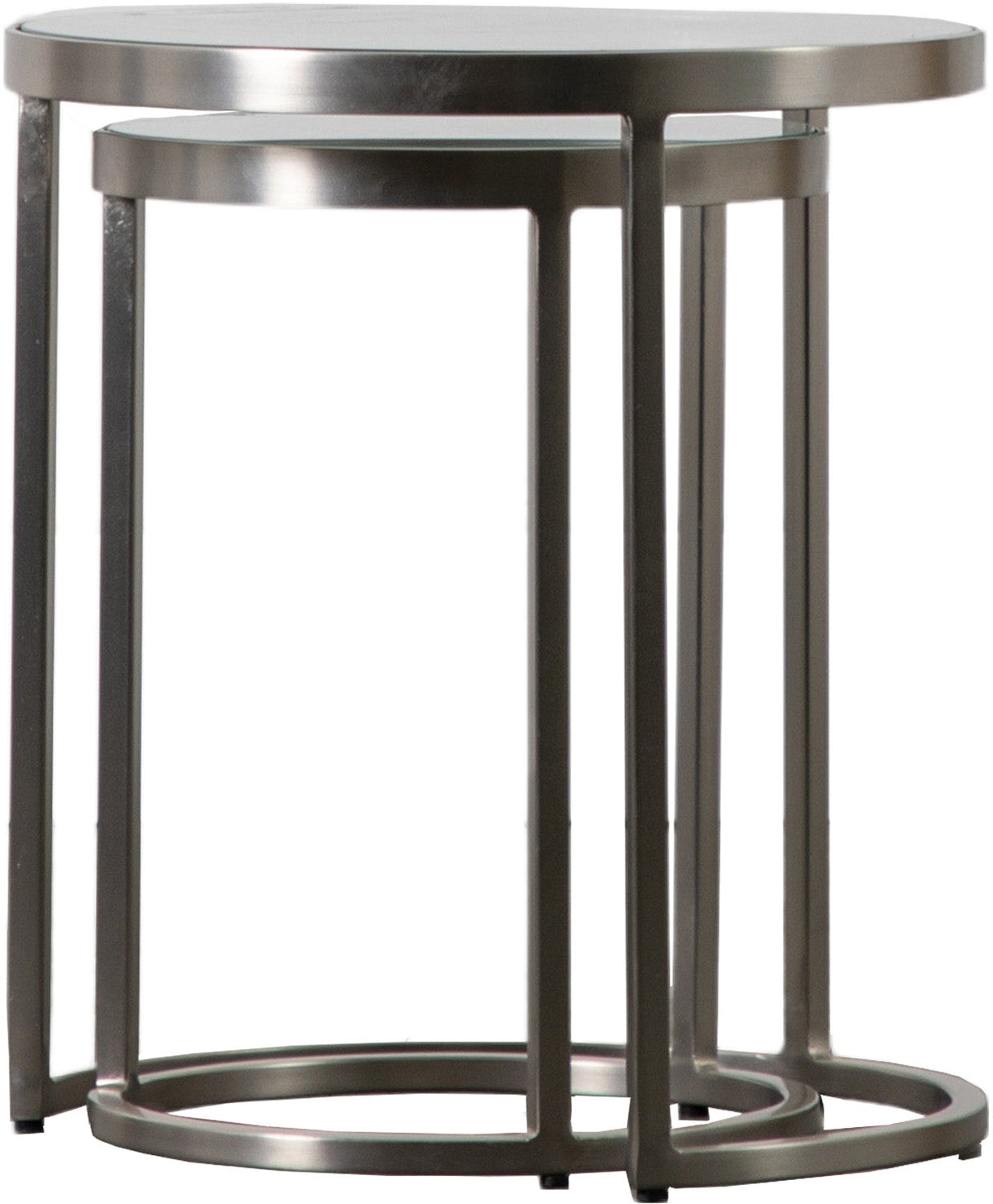 Rowe Nest of Two Tables – Silver — view 3