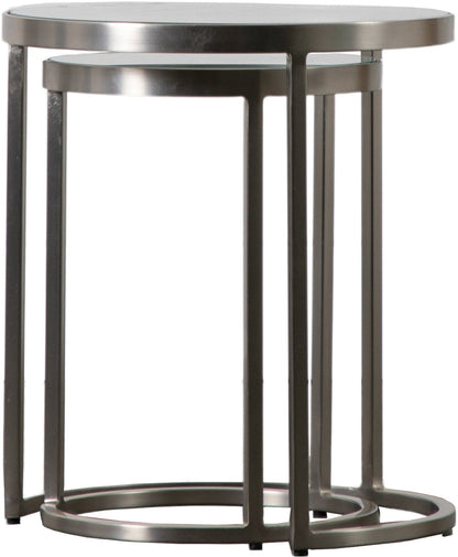 Rowe Nest of Two Tables – Silver — view 3