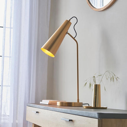 Karna Table Lamp – Antique Brass — view 3